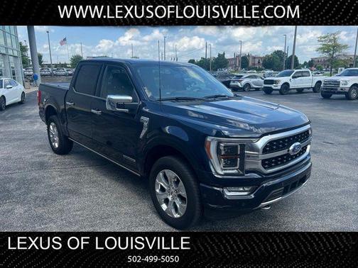 Antimatter Blue Metallic 2023 Ford F-150 Platinum