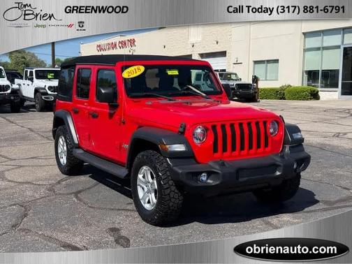 Firecracker Red Clearcoat 2018 Jeep Wrangler Unlimited Sport