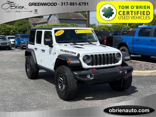 Bright White Clearcoat 2025 Jeep Wrangler Rubicon