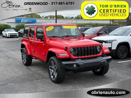 Firecracker Red Clearcoat 2024 Jeep Wrangler 4xe Sport