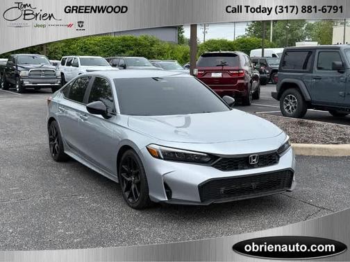 Solar Silver Metallic 2025 Honda Civic Sport