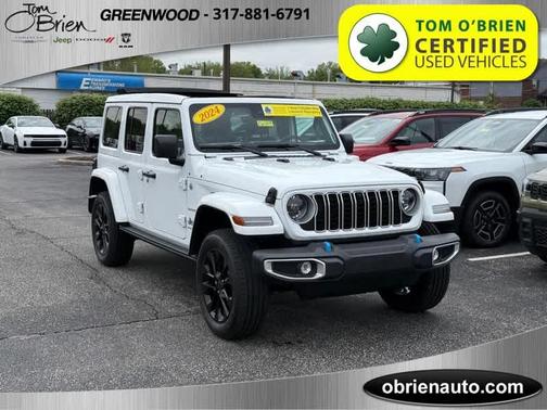 Bright White Clearcoat 2024 Jeep Wrangler 4xe Sahara