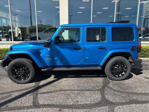 Hydro Blue Pearlcoat 2024 Jeep Wrangler 4xe Sahara