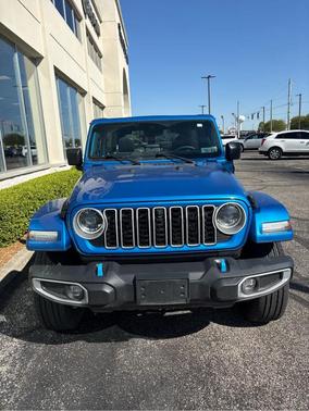 Hydro Blue Pearlcoat 2024 Jeep Wrangler 4xe Sahara