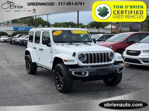 Bright White Clearcoat 2024 Jeep Wrangler 4xe Sahara