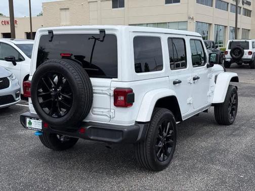Bright White Clearcoat 2024 Jeep Wrangler 4xe Sahara