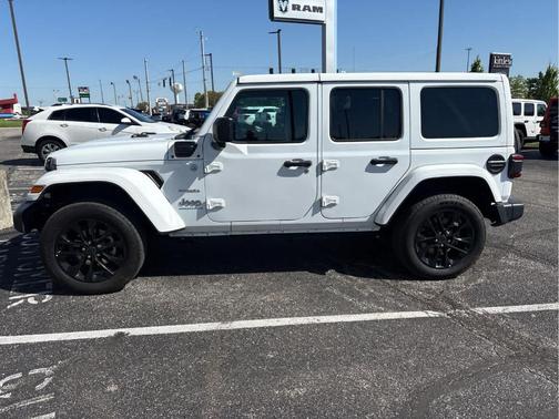 Bright White Clearcoat 2024 Jeep Wrangler 4xe Sahara