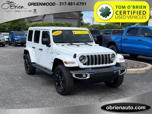 Bright White Clearcoat 2024 Jeep Wrangler 4xe Sahara