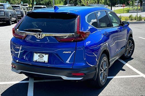 Blue 2022 Honda CR-V AWD EX