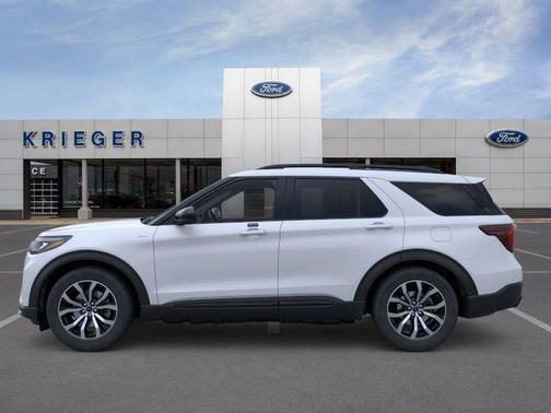 SPACE WHITE METALLIC 2026 Ford Explorer ST-Line
