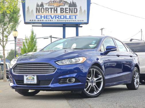 Deep Impact Blue 2016 Ford Fusion Titanium