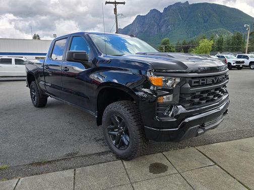 Black 2026 Chevrolet Silverado 1500 Custom Trail Boss