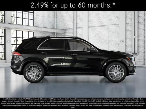 Obsidian Black Metallic 2026 Mercedes-Benz GLE 450 4MATIC
