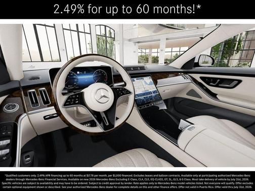 MANUFAKTUR Moonlight White Metallic 2026 Mercedes-Benz S-Class S 500 4MATIC