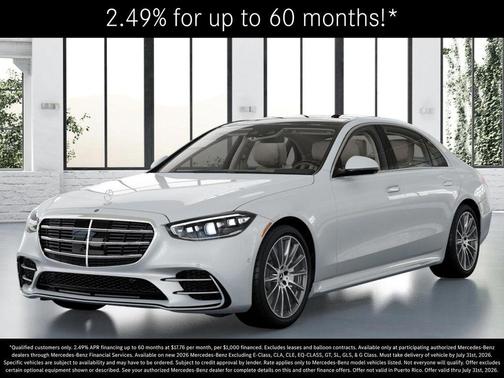 MANUFAKTUR Moonlight White Metallic 2026 Mercedes-Benz S-Class S 500 4MATIC