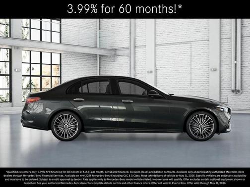Graphite Gray Metallic 2026 Mercedes-Benz C-Class C 300 4MATIC