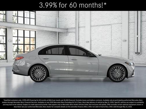 Alpine Gray 2026 Mercedes-Benz C-Class C 300 4MATIC