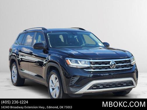 Deep Black Pearl Effect 2021 Volkswagen Atlas 3.6 V6 SE w/ Technology