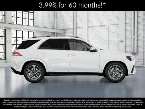 Polar White 2026 Mercedes-Benz GLE 450e Base 4MATIC