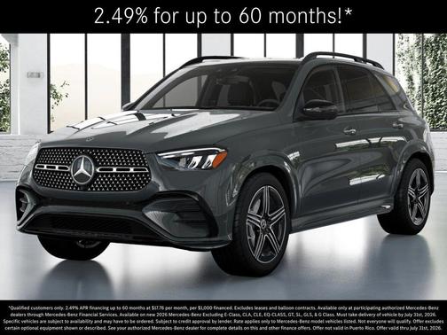 Gray 2026 Mercedes-Benz GLE 450 4MATIC