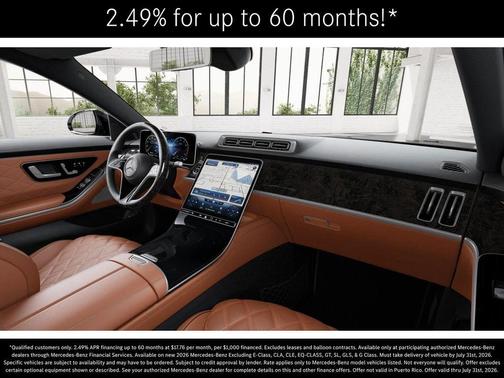 Obsidian Black Metallic 2026 Mercedes-Benz S-Class Base
