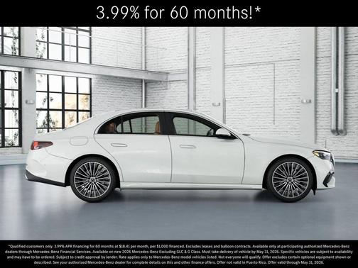 Moonlight White 2026 Mercedes-Benz E-Class E 350 4MATIC