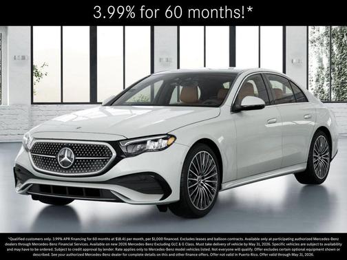 Moonlight White 2026 Mercedes-Benz E-Class E 350 4MATIC