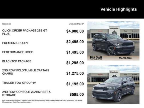 DB Black Clearcoat 2021 Dodge Durango GT Plus
