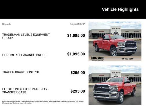 Flame Red Clearcoat 2020 RAM 2500 Tradesman Regular Cab 4x4 8' Box