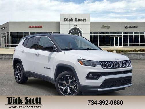 Bright White Clearcoat 2025 Jeep Compass Limited