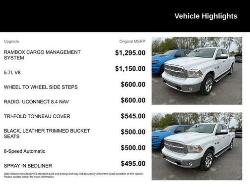 Bright White Clearcoat 2016 RAM 1500 Laramie