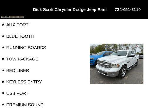 Bright White Clearcoat 2016 RAM 1500 Laramie