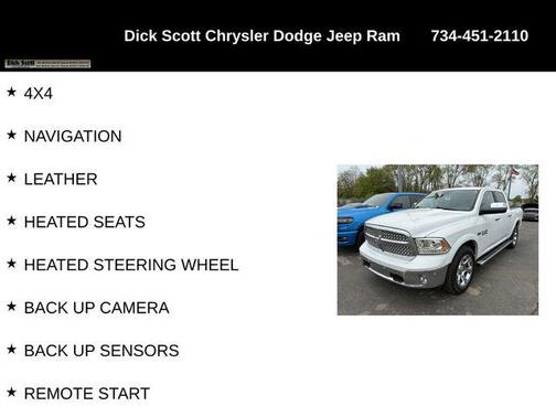 Bright White Clearcoat 2016 RAM 1500 Laramie