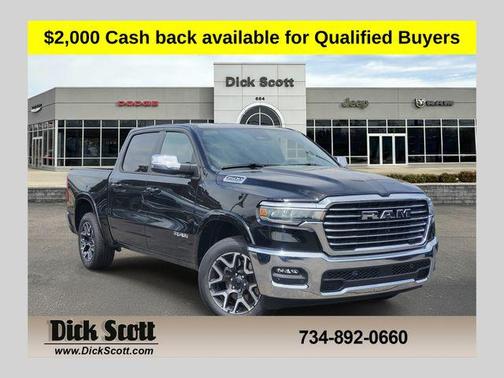 Diamond Black Crystal Pearlcoat 2026 RAM 1500 Laramie