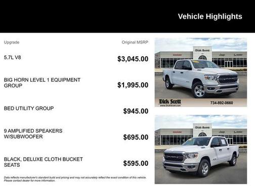 Bright White Clearcoat 2024 RAM 1500 Big Horn/Lone Star