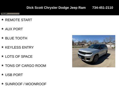 Silver Zynith 2021 Jeep Grand Cherokee L Summit Reserve