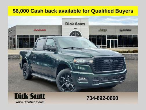 Serrano Green Metallic 2026 RAM 1500 Laramie