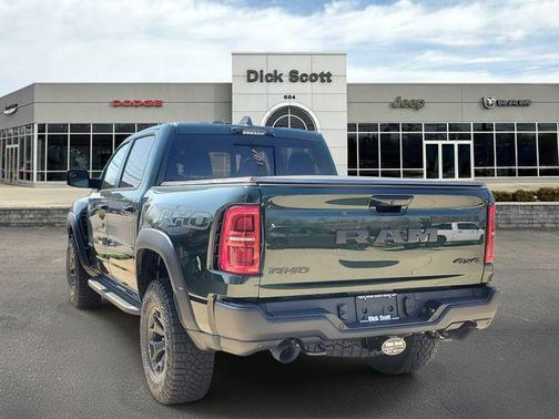 Serrano Green Metallic 2026 RAM 1500 RHO Crew Cab 4x4 5'7' Box