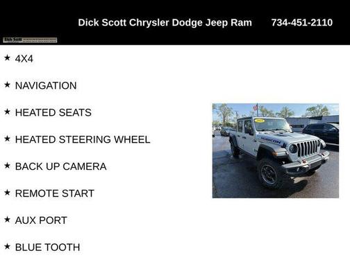 Silver Zynith Clearcoat 2023 Jeep Gladiator Rubicon