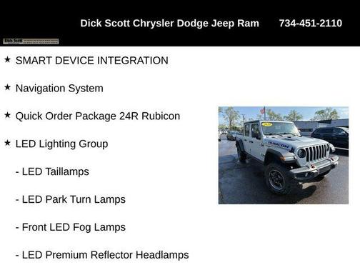 Silver Zynith Clearcoat 2023 Jeep Gladiator Rubicon