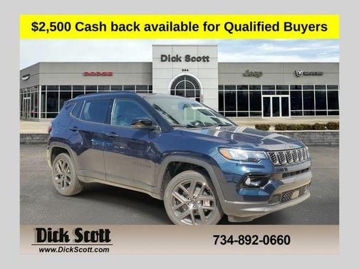 Fathom Blue Pearl Coat 2026 Jeep Compass Limited