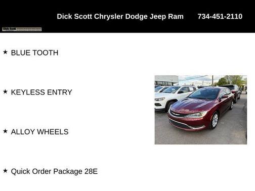 Velvet Red Pearlcoat 2015 Chrysler 200 Limited
