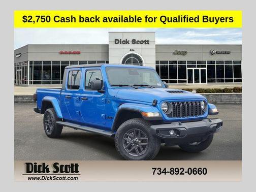 Hydro Blue Pearlcoat 2026 Jeep Gladiator Sport S