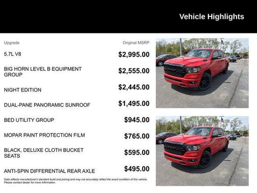 Flame Red Clearcoat 2022 RAM 1500 Big Horn/Lone Star