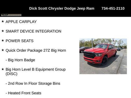 Flame Red Clearcoat 2022 RAM 1500 Big Horn/Lone Star