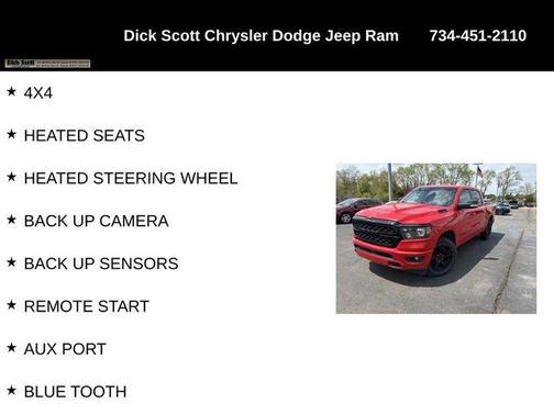 Flame Red Clearcoat 2022 RAM 1500 Big Horn/Lone Star