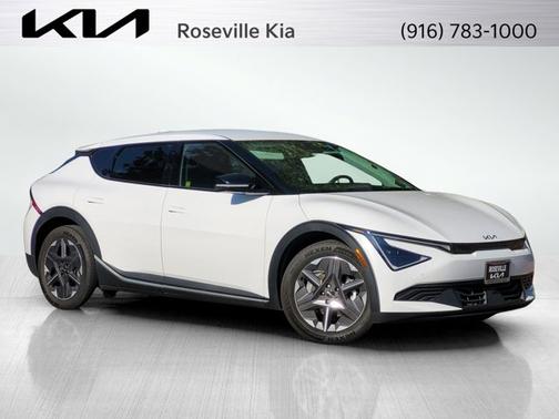 Glacier White Pearl 2025 Kia EV6 LIGHT LONG RANGE