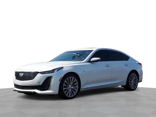 Crystal White Tricoat 2021 Cadillac CT5 Premium Luxury