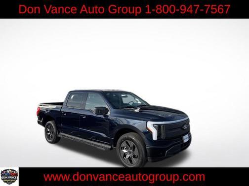 Antimatter Blue Metallic 2025 Ford F-150 Lightning Flash