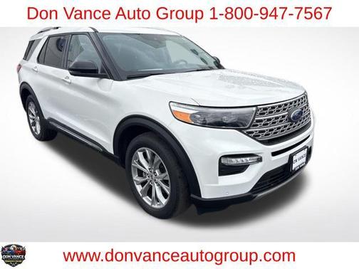 Star White Metallic Tri-Coat 2023 Ford Explorer Limited